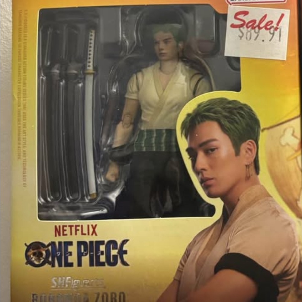 Netflix One Piece Action Figure with Green Hair